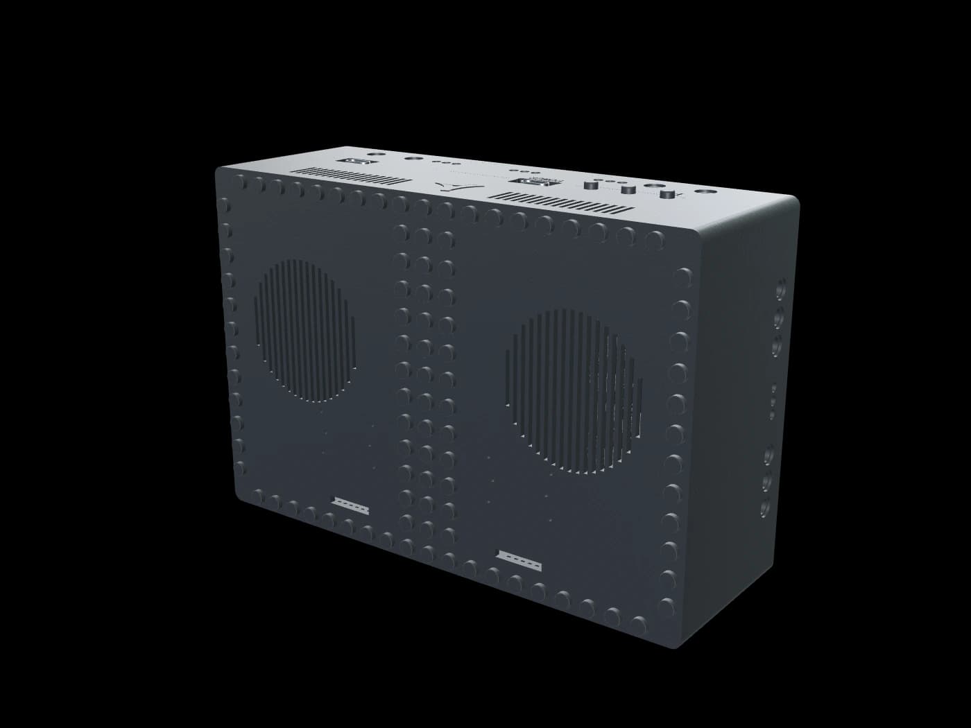 Curve carrier board assembled in its compact desktop housing
