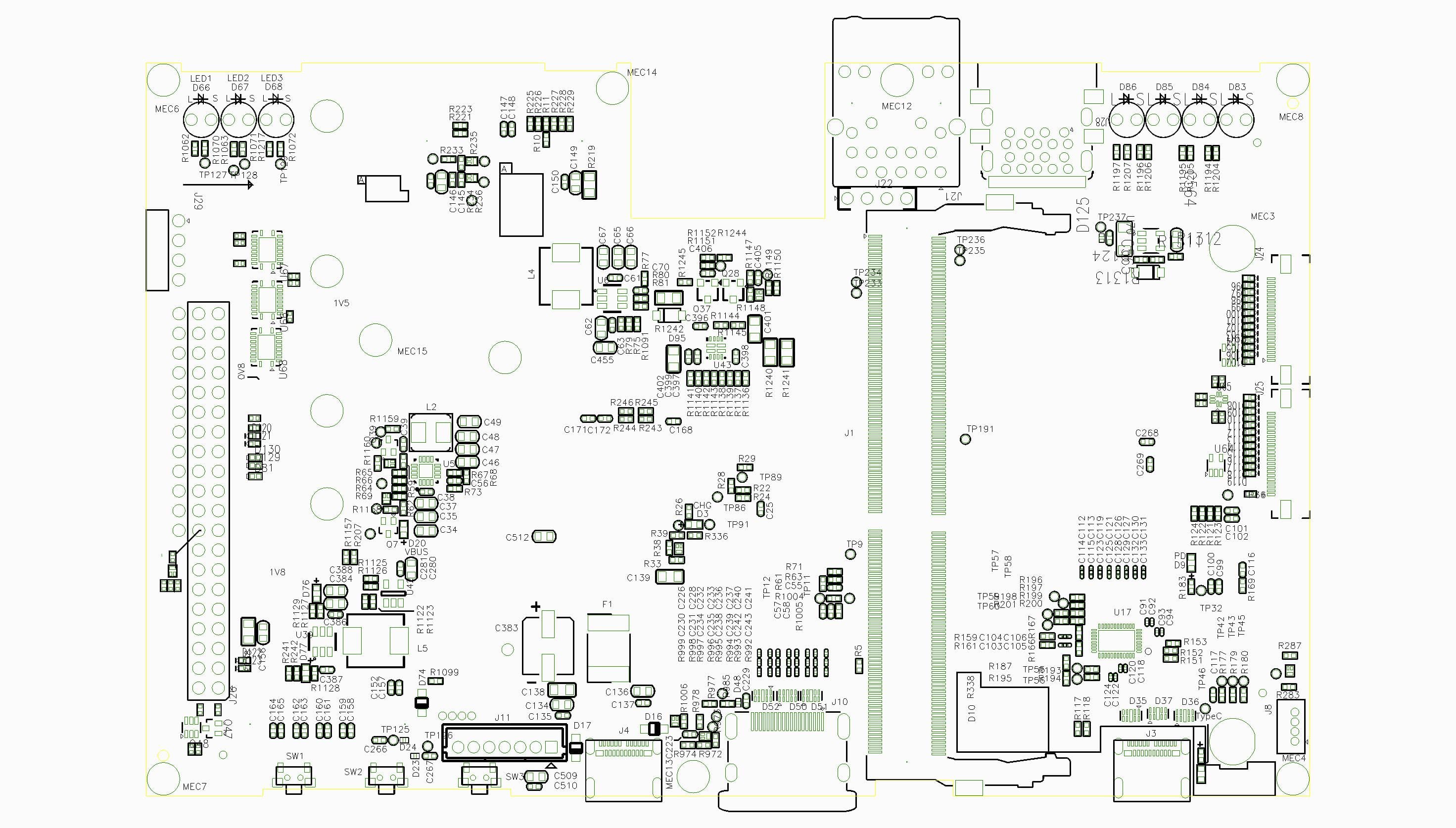 CB302B PCB Top Layout